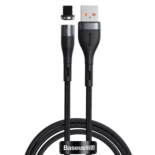 Кабель Baseus USB Cable to Lightning Magnetic Zinc Safe 1m Black (CALXC-KG1)