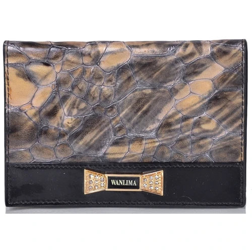 Жіноча обкладинка для паспорта Wanlimaсерая (W11049741606-grey)