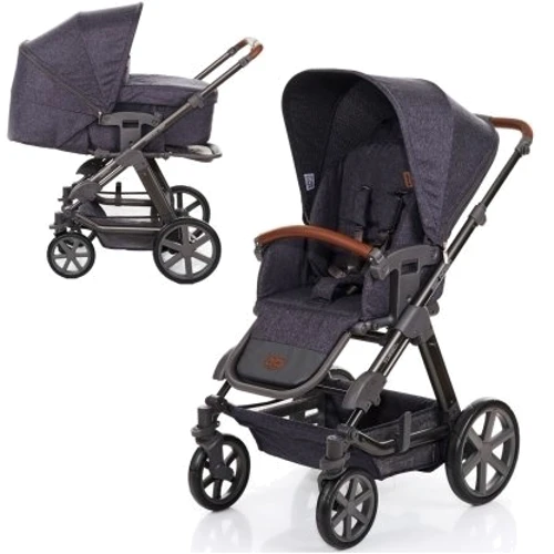 Универсальная коляска 2 в 1 ABC Design TURBO 4T Diamond Collection Asphalt, серый (1200144/1907)