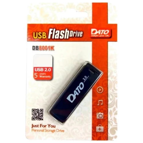 USB-флешка Dato 16GB DB8001 USB 2.0 Black (DB8001K-16G): Стандарт USB USB 2.0