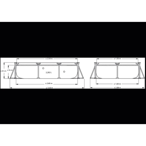 Каркасний басейн Intex Rectangular Frame 160х260х65 см (28271) фото 4