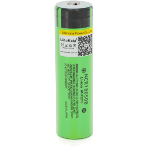 LiitoKala 18650 3400mAh Li-Ion 3.7V 5A FlatTop (LII-34B)