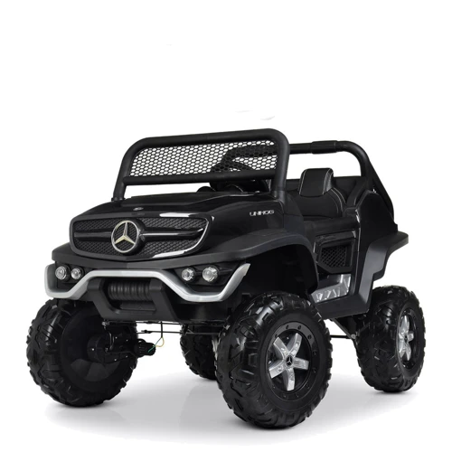 Дитячий двомісний електромобіль Джип Bambi Racer Mercedes, чорний (M 4133EBLRS-2)