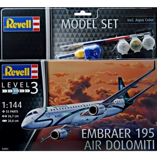Подарочный набор Revell Самолет Embraer 195 1:144 (64884)