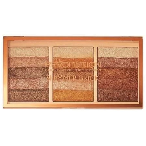 Makeup Revolution Shimmer Brick Palette Тени для век Палетка 15 цветов 15 g: Вид Палетки теней