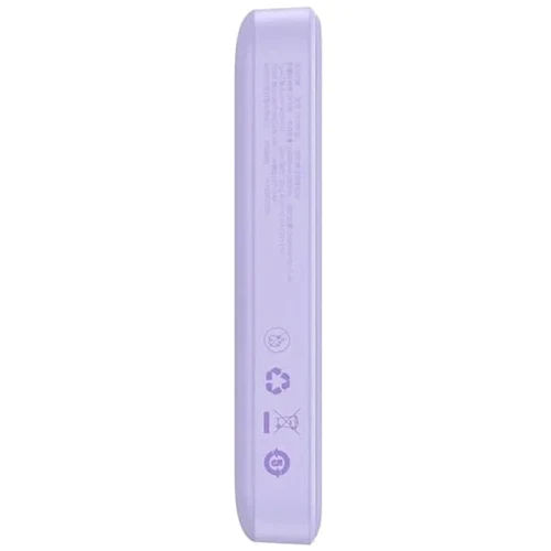 Внешний аккумулятор Baseus Power Bank 10000mAh Mini Magnetic Wireless 20W Purple (PPCX110105): Емкость батареи, мАч 10000