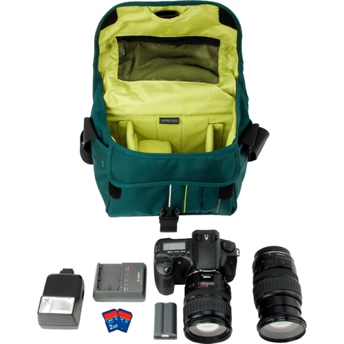 Crumpler Jackpack 4000 petrol / green yellow (JP4000-003): Материал текстиль