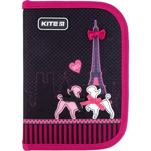 Пенал без наполнения Kite Education Weekend In Paris K21-622-1, 1 отделение, 2 отворота