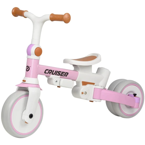 Велосипед-беговел Tri-cycle Cruiser Milano 001, Розовый: Тип 3х колесный велосипед