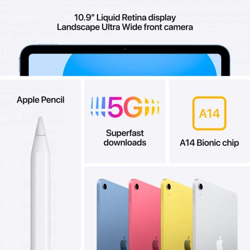 Планшет Apple iPad 10 10.9" 2024 Wi-Fi + LTE 256GB Silver (MCMN4NF/A) UA фото 7