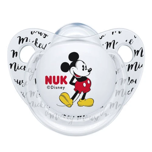 Набір пустушок NUK Trendline Discneymickey Силіконові, р.2 (2 шт) (3952950): Форма соски ортодонтична