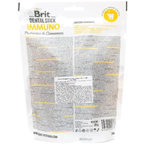 Лакомства Brit Dental Stick Immuno для собак для иммунитета пробиотики и корица 251 г (8595602564378): Производитель Brit Care