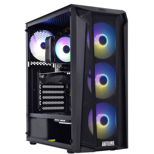 Персональный компьютер (ПК) ARTLINE Gaming X48 Windows 11 Home (X48v18Win): Процессор AMD 6-core Ryzen 5 7500F 3.7-5.0GHz