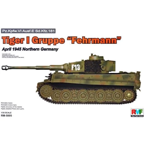 Танк Rye Field Model Tiger I Gruppe "Fehrmann", апрель 1945 г., Северная Германия: Производитель Rye Field Model