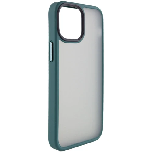 Чохол для iPhone Mobile Case TPU+PC Metal Buttons Green для iPhone 13: Матеріали поликарбонат и полиуретан