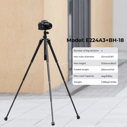 K&F Concept E224A3+BH18 (KF09.120): Тип штатива напольный