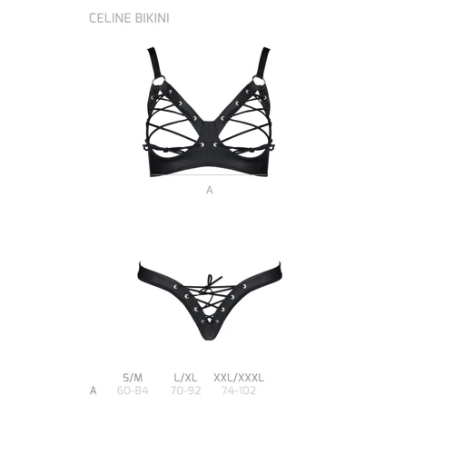 Комплект Passion CELINE BIKINI black XXL/XXXL