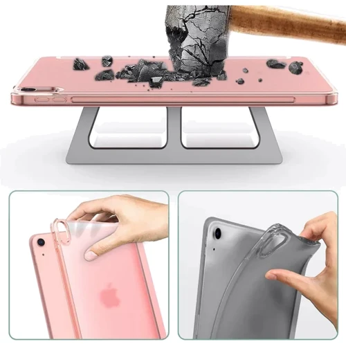 Аксессуар для iPad BeCover Case Book Tri Fold Hard Pink for iPad Air 2020/iPad Air 2022 (709664): Цвет розовый