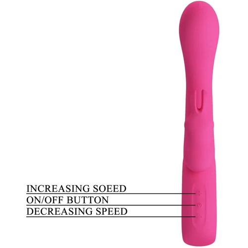 Вибратор с стимулятором клитора LYBAILE Pretty Love Novak (BI-300087)