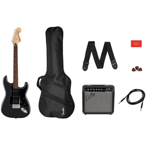 

Гитарный набор Squier by Fender Affinity Series Strat Pack Hss Charcoal Frost Metallic
