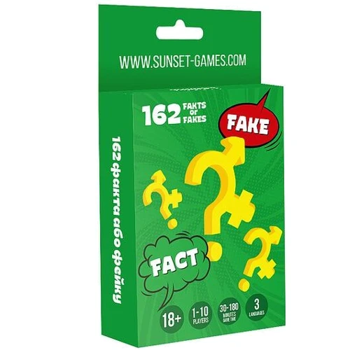 Эротическая игра для пар Sunset Games 162 Fakts or Fakes (UA, ENG, RU): Производитель Sunset Games