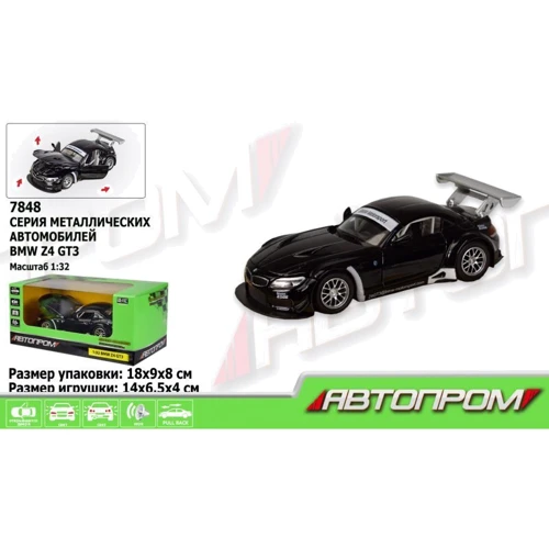 Машинка металл 7848(68312) АВТОПРОМ, 1:32 BMW Z4 GT3