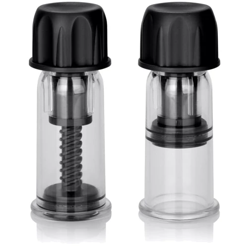 Вакуумные помпы для сосков Vacuum Twist Suckers, черный