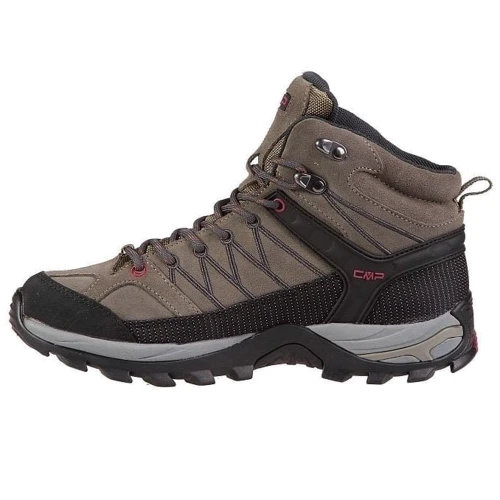 Ботинки CMP Rigel Mid Trekking Shoe WP (3Q12947-02PD) 40 (41) серые натуральная замша зима фото 2
