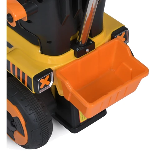 Детский электромобиль-толокар 3в1 Bambi Трактор с ковшом желтый (M 5783BLR-6)