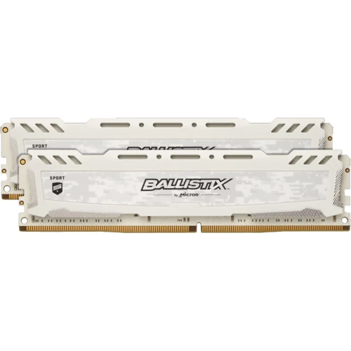 Crucial 32 GB (2x16GB) DDR4 2400 MHz Ballistix Sport LT White (BLS2K16G4D240FSC)