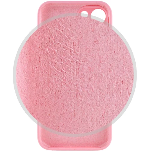 Чехол для iPhone Mobile Case Silicone Case Full Camera Protective Light Pink for iPhone 15 Plus: Материалы Силикон