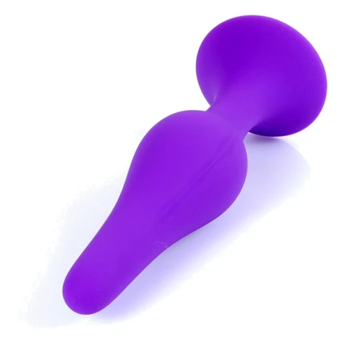Анальная пробка BOSS Series Silicone Purple Plug Medium
