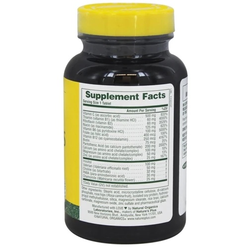 Natures Plus Mega-Stress Complex 60 tabs Комплекс для боротьби зі стресом і підтримки енергії: Тип мультивітаміни