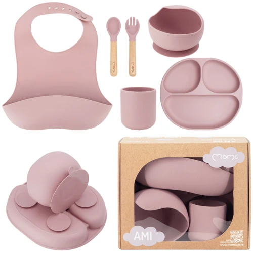 Дитячий набір посуду MoMi AMI pink (AKCE00043)