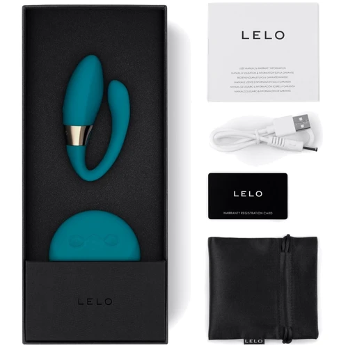 Вібратор для пар LELO Tiani Duo Ocean Blue, 2 мотори, пульт ДУ