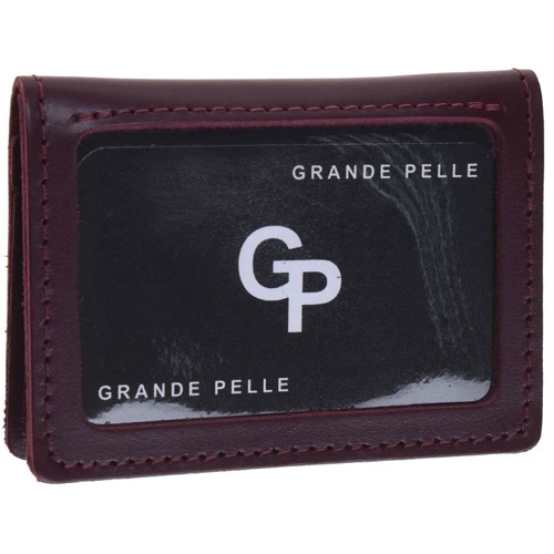 Женская обложка для документов Grande Pelle бордовая (v1gp-211261): Пол Женский