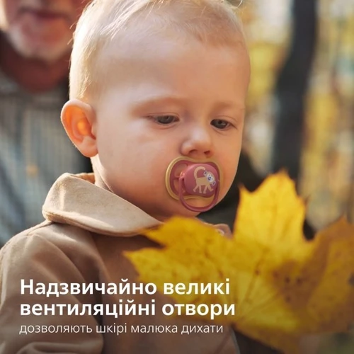 Пустышка Philips Avent Ultra Air, 18+ мес., дизайн девочек, 2 шт (SCF349/47)
