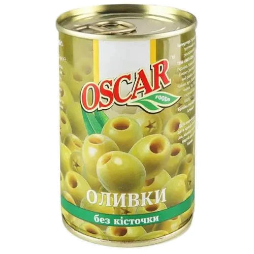 Оливки без косточки Oscar 400 г (8413552051406): Вес нетто 400 г