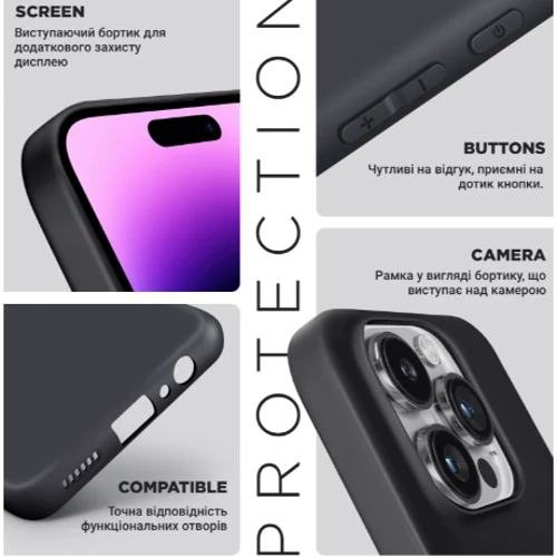 Чехол для телефонов ArmorStandart Matte Slim Fit Camera cover Black for Infinix HOT 40 Pro (ARM73942)