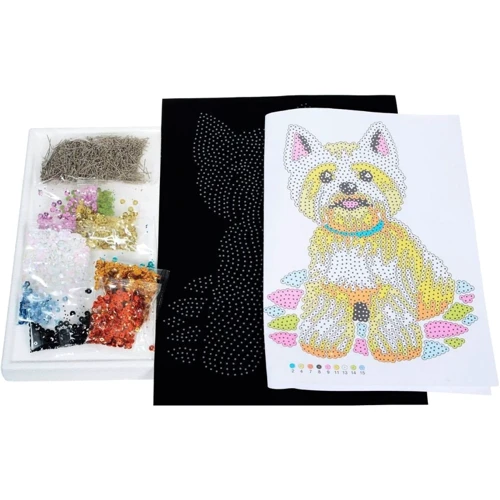 Набор для творчества Sequin Art BLUE Терьер Вести