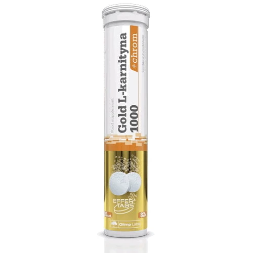 Жиросжигатель Olimp Gold L-Carnitine 1000+chrom 20 Effervescent tablets Lemon Lime