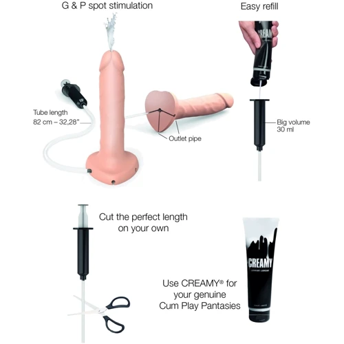 Фаллоимитатор Strap-On-Me Squirting Cum Realistic Dildo Vanila L
