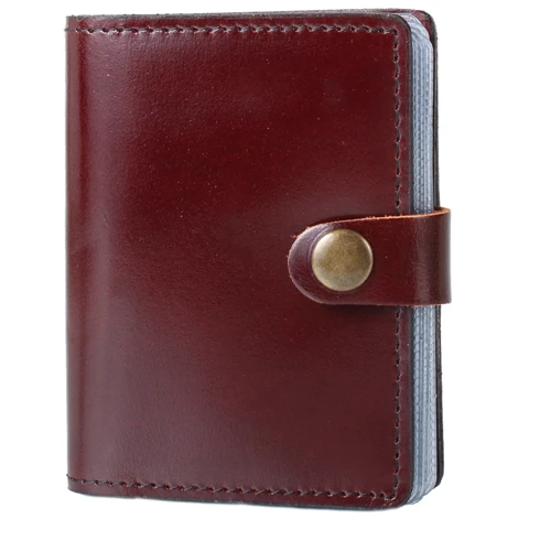Жіноча візитниця DNK Leather бордова (DNK-Cards-Kcol-PR)