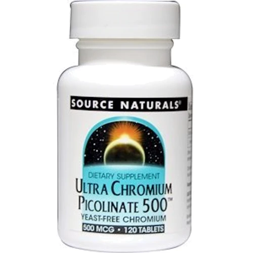 Source Naturals Ultra Chromium Picolinate 500 mcg, 120 Tab
