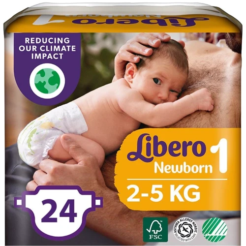 Подгузники Libero New Born 1 2-5 кг 24 шт (7322541197562) фото 12
