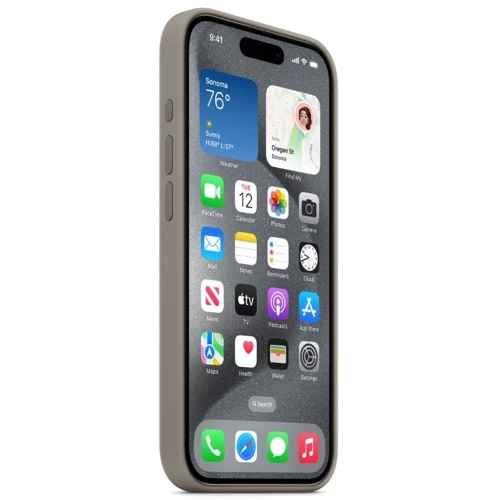 Чехол для iPhone Apple for iPhone 15 Pro Max Silicone Case with MagSafe Clay (MT1Q3) : Цвет серый