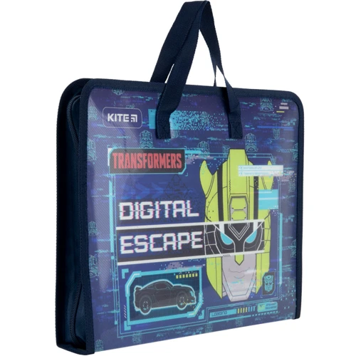 Папка-портфель на молнии Kite Transformers 1 отделение A4 (tf22-202): Формат A4