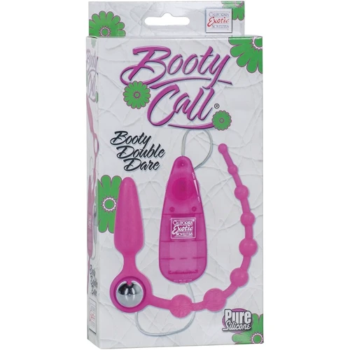 Анальный стимулятор Booty Call Booty Double Dare, 21x2.5 см, розовый