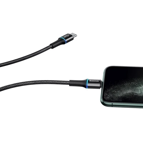 Кабель Baseus USB-C to Lightning PD 18W Halo Data 1m Black (CATLGH-01) фото 3
