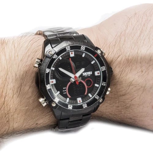 Наручний годинник Skmei 1146 Black: Механізм кварцовий